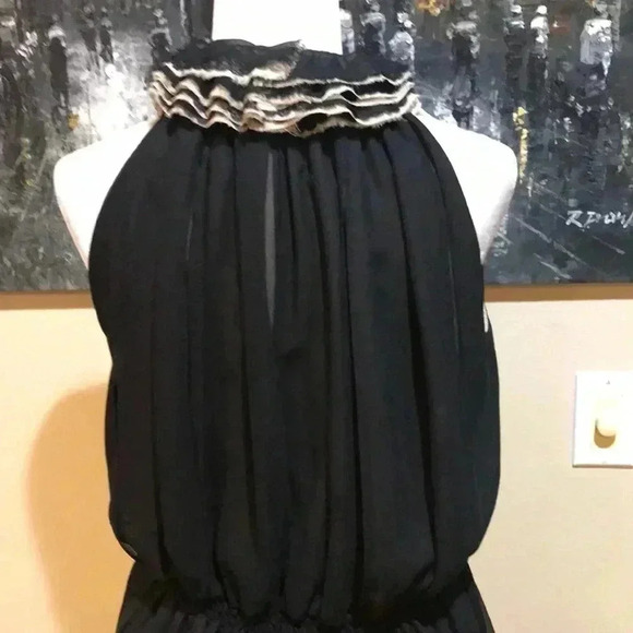 Chic Black Ruffled Halter Top - Picture 8 of 9